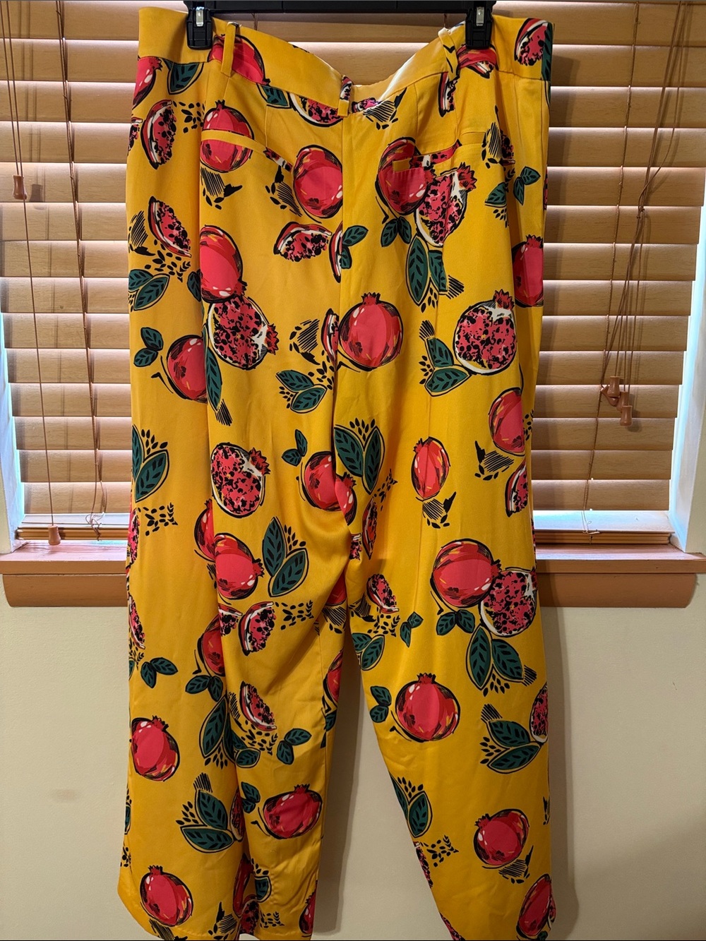 Eloquii Pomegranate-Print Wide Leg Pants - Picture 3 of 3